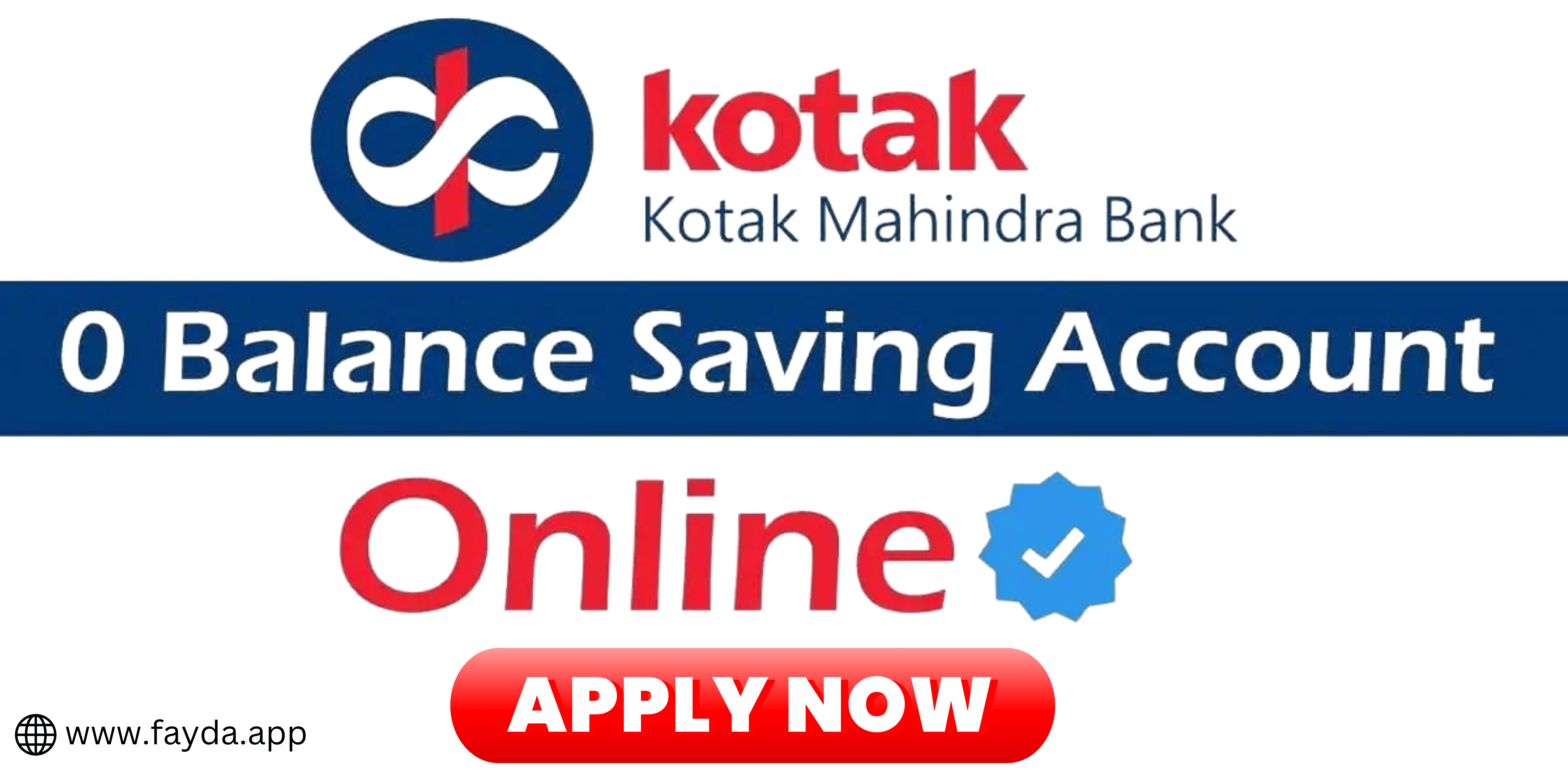 How can I open Kotak 0 balance savings account online