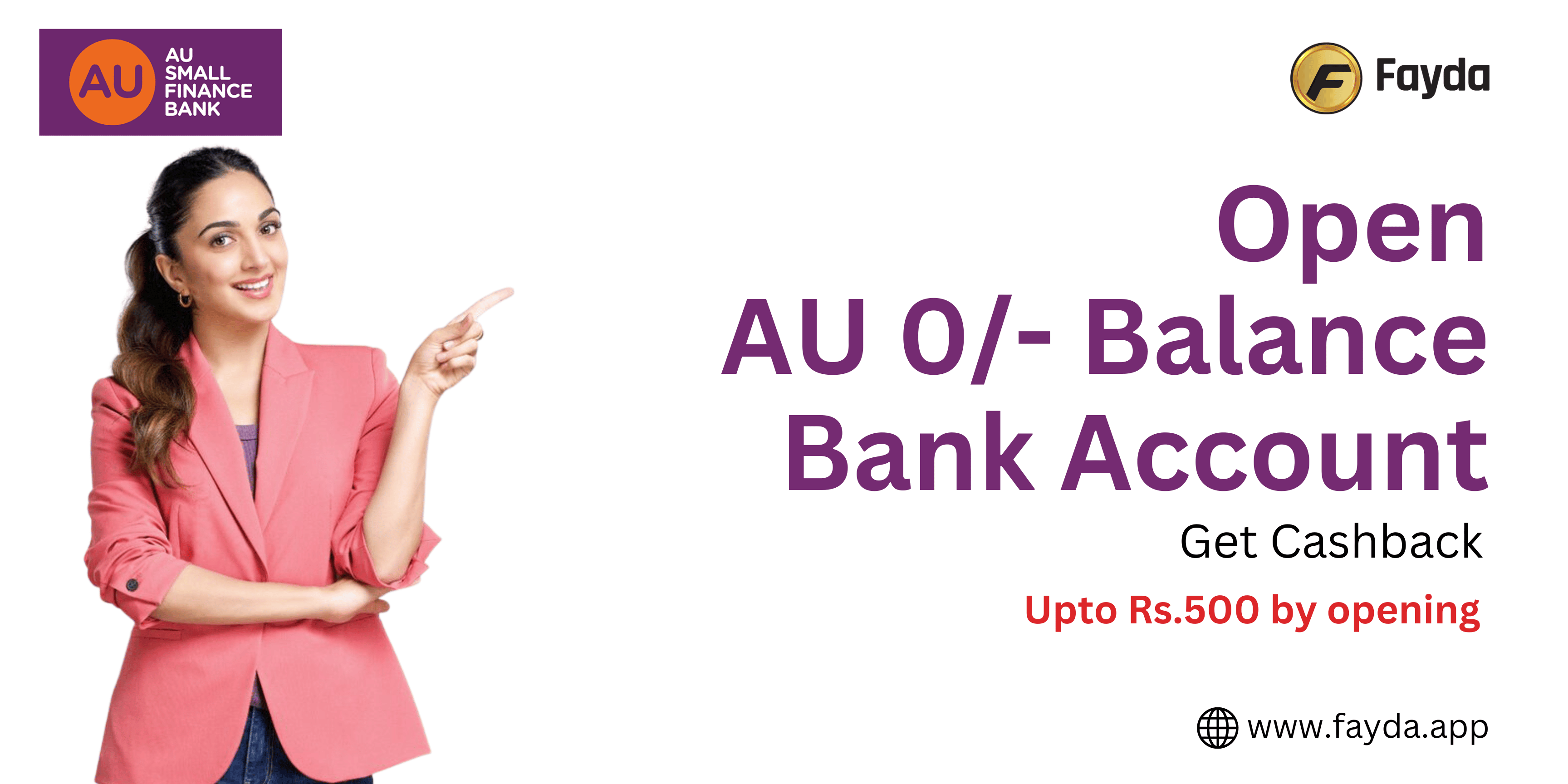 How can i open AU bank 0 balance savings account online