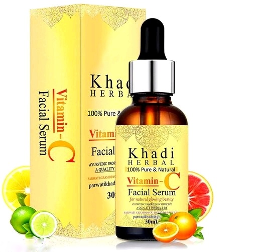 Khadi Herbal Vitamin C Serum For Natural Glowing Beauty (30 ml)-Style Shop
